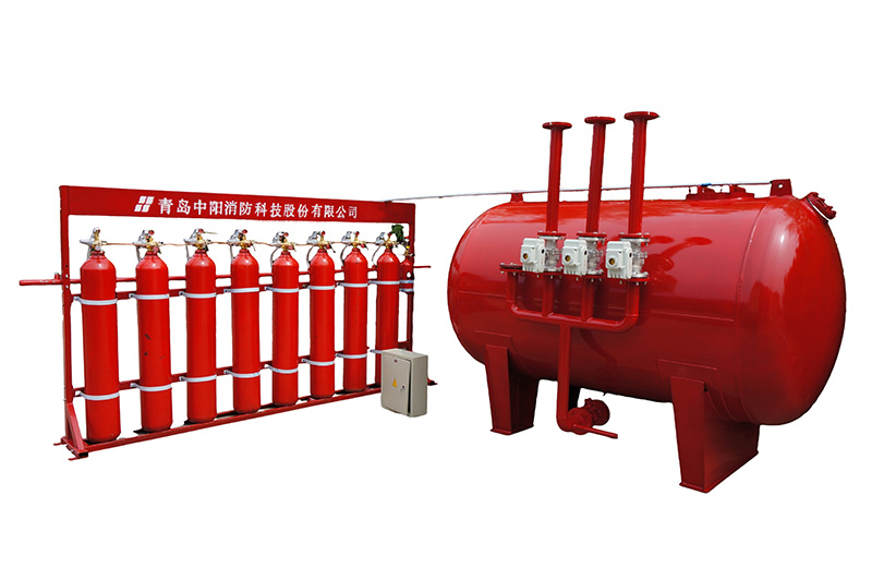 公共汽车 客舱喷淋灭火装置内部